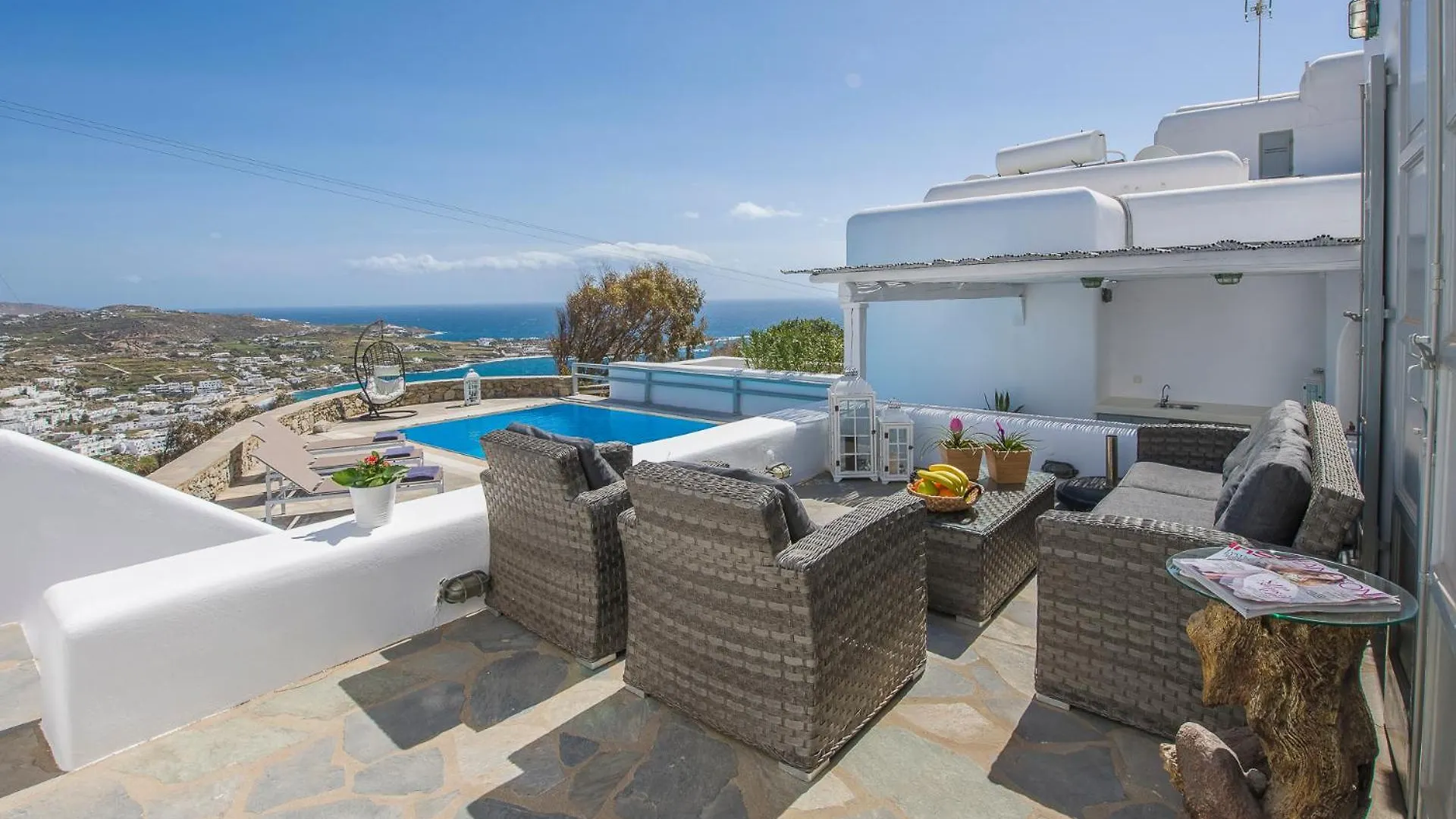 Psarou Heights Villa Mykonos Town ギリシャ